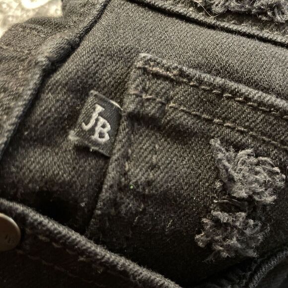 Judy Blue Jeans Womens Size 5 27x29 Boyfriend Fit Black Distressed‎ Ripped - Picture 4 of 8